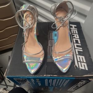 Women's CLEAR Open Pointy Toe High Heels